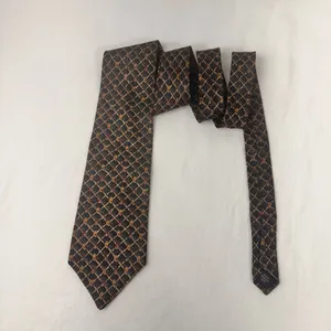 Bugatti Mens Tie Grey & Mauve Paisley Necktie Silk Office Party thumbnail 8