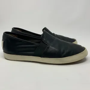 Frye Dylan‎ Slip On Sneakers in Black Leather Size 8.5 thumbnail 4