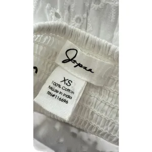 Japna White Cotton Eyelet Smocked Maxi Sundress - Boho Cottagecore size S thumbnail 11