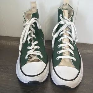 Converse Run Star Hike Hi‎ Top Platform Sneakers M9 W10.5 Court Green thumbnail 2