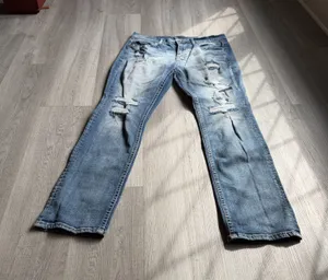 BKE Jake Straight Jeans Men’s Size 38x34 Distressed Denim thumbnail 1