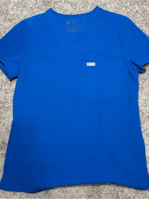 Figs Women’s Royal Blue Caterina Scrub Top thumbnail 1