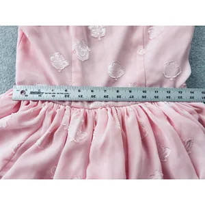 Vintage Womens Dance Dress Prairie Western Cottagecore Bubblegum Pink Ruffles thumbnail 6