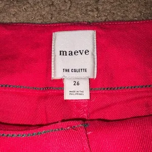 Anthropologie Maeve The Colette Ankle Cropped Linen Wide Leg Pants Pink 26 thumbnail 9