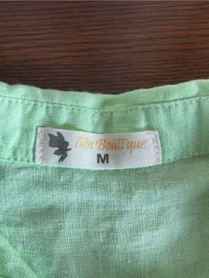 Embroidered Light Green Button thumbnail 4