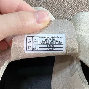 DR MARTENS Carlson Mules Shoes CREAM WARM SAND SUEDE LEATHER SZ 7L Boho Preppy thumbnail 11