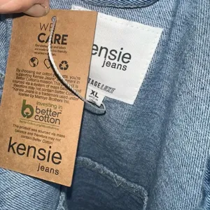 Kensie distressed denim cropped Sherpa cargo jacket thumbnail 3