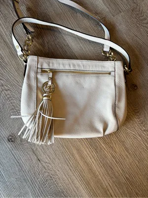 Michael Kors Cream Tassel Crossbody Shoulder Bag thumbnail 2