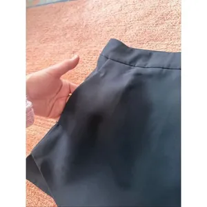 AQUA Black Skort Skirt Shorts Size L Lined Back Zip Made in USA thumbnail 5