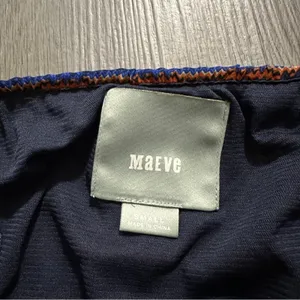 Anthropologie Maeve Urcos Handkerchief Geometric Print Strapless Dress Size‎ S thumbnail 6