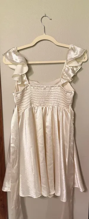 Altar'd State Cream baby doll dress thumbnail 2