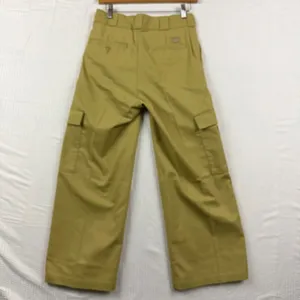 NWT Dickies Women Size 2R Cropped Cargo Pants Khaki Twill Utility Skate Workwear thumbnail 3