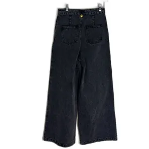 Free market flying tomatoes extreme wide leg dark sailor jeans size 27‎ thumbnail 11