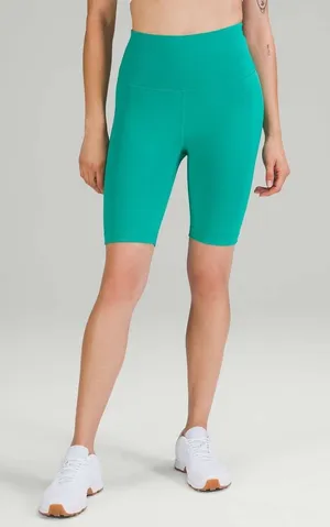 Lululemon Wunder Train Everlux High Rise Short‎ 8" in Maldives Green Size 4 thumbnail 1