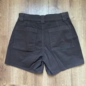 NWT Madewell The Essex Baggy Utility Short in Dark Brown Size 24 thumbnail 5
