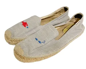 Soludos x Mary‎ Matson Women’s Size 9.5 Hungry Fish Linen Platform Espadrille thumbnail 1