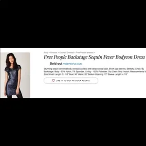 Free People Backstage Fever Black Sequin Mini Dress Size XXS thumbnail 17