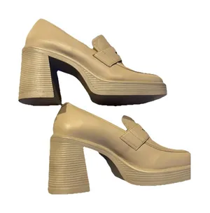 STEVE MADDEN Leather Platform Loafer Womens Size 10M thumbnail 1