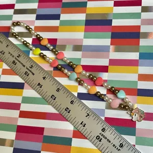 Pastel Heart Unicorn Beaded Necklace – Cute Kitsch Charm thumbnail 6