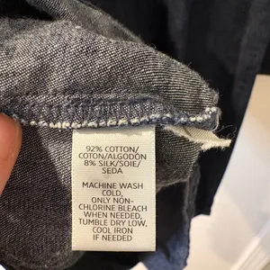 LOFT Indigo Denim Shirt Dress thumbnail 3