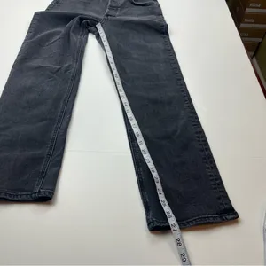 Aritzia Denim Forum Arlo High Rise Straight 28L Womens‎ 26 Waist Faded Black Denim Jean thumbnail 8