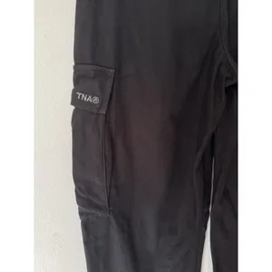 Tna Aritzia Strobel Cargo Pants Black Wide Leg Cinch Women’s Size 6 thumbnail 8