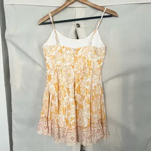 Selfie Leslie Eternal Sunshine Gathered Bust Babydoll Dress Floral Print Yellow thumbnail 7