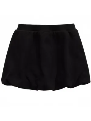AE OFFLINE By Aerie Cloud Fleece Bubble Skort American Eagle NWT Black Large thumbnail 3