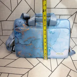 Mosiso Laptop Bag 13-14 inch Blue Marble Shoulder Messenger Briefcase‎ Case thumbnail 7