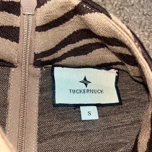 Tuckernuck Ellie Striped Mock‎ Neck Knit Dress Tiger Small thumbnail 7