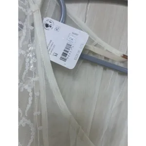 Free People Cream Stevie Embroidered Mesh & Lace Maxi Dress Celestial Fairy New thumbnail 6