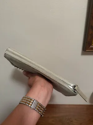 Zara Silver Beaded Clutch thumbnail 9
