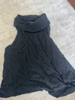 free people mock neck tank top black size medium thumbnail 1