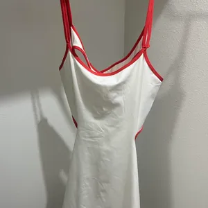 Free people movement racerback dress RED & WHITE thumbnail 5