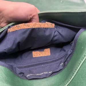 Matt & Nat Leia Vintage Shoulder Bag Emerald Green Vegan Leather Silver Clasp thumbnail 13