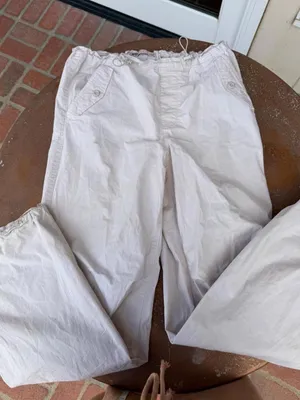 ZARA SO goods for life cream jogger cargo pants sz M thumbnail 5