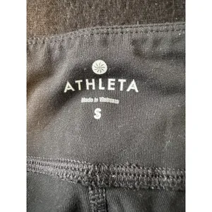 Athleta Leggings Black Skinny Pull On Pleasther Women's Size‎ Small thumbnail 3