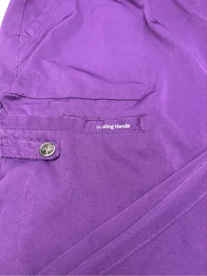 Healing Hands HH Works Women’s Renee Jogger Purple Scrub Pants EUC Size 2X thumbnail 13