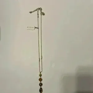 WHITE HOUSE BLACK MARKET brown beaded drop‎ necklace thumbnail 2