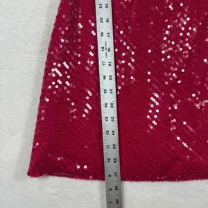 LIKELY Hot Pink Sequin Mini Dress Womens Size 0 Fuchsia Spaghetti Strap Sparkly‎ thumbnail 4