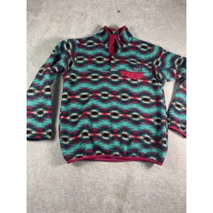 Patagonia Synchilla Snap-T Fleece Pullover Wild Desert Beryl Green Size M thumbnail 2