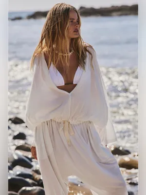 Free people elowen one piece jumpsuit NWT $78 clean ivory XS thumbnail 3