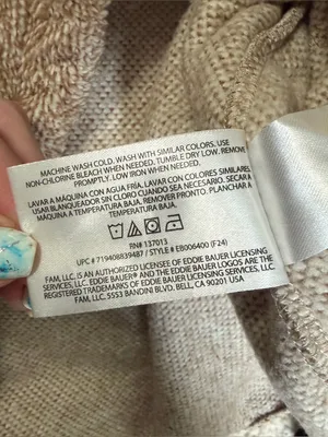 NWT Eddie Bauer Sherpa Henley Pullover Fleece Large Beige Cozy Sweater thumbnail 6