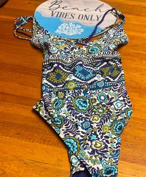 Mossimo Supply Co. Floral One Piece Swimsuit thumbnail 1
