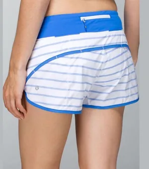 lululemon blue white striped speed shorts thumbnail 7