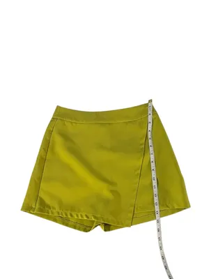 Sincerely Jules Chartreuse Skort S Wrap Mini High Waist Tenniscore Y2K thumbnail 7
