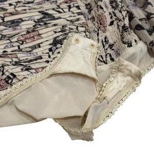 Free People Brunch Date Bodysuit Sheer Floral Coquette Milk Maid Feminine S thumbnail 7