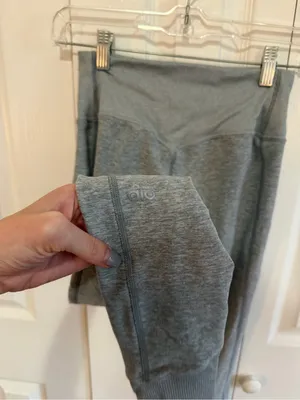 Alo Yoga Alosoft Leggings Zinc Heather Size Small thumbnail 4