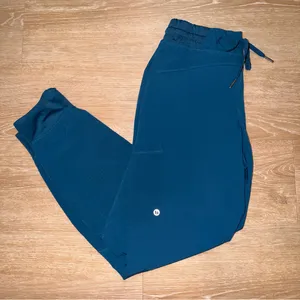 Barco One Women’s Scrub Pants Small Petite Blue Jogger Workwear thumbnail 1