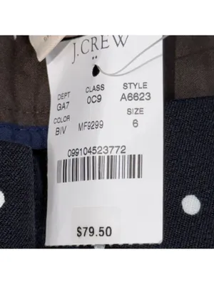 J.Crew Winnie City Fit Women’s Navy White Polka Dot Ankle Pants Size 6 NWT thumbnail 5